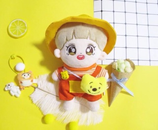 Set áo + yếm cho doll 20cm