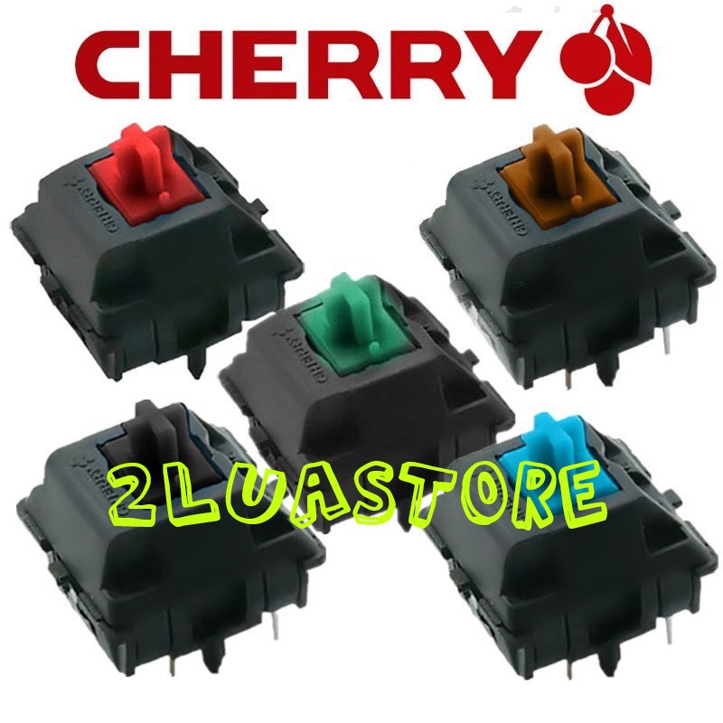 Cherry Switch 3 pin cho bàn phím cơ - 4 màu cơ bản | Cherry Black Retooled