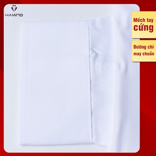 Combo 2 áo sơ mi nam (trắng + xanh dương) lịch lãm