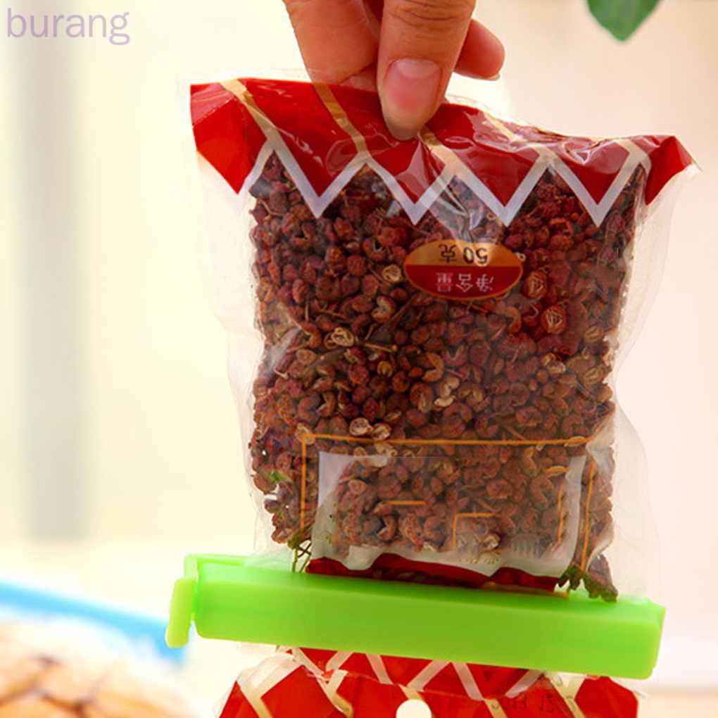 Set 10 kẹp miệng túi đựng thực phẩm giúp bảo quản tươi ngon bằng nhựa nhiều màu tùy chọn