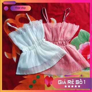 ⚡HÀNG ĐẸP⚡ẢNH THẬT⚡ ÁO 2 DÂY KIỂU DẬP LY XINH XẮN, CHẤT VOAN TƠ ÓNG LÊN FORM CỰC SANG VÀ MẶC MÁT MẺ ❣️