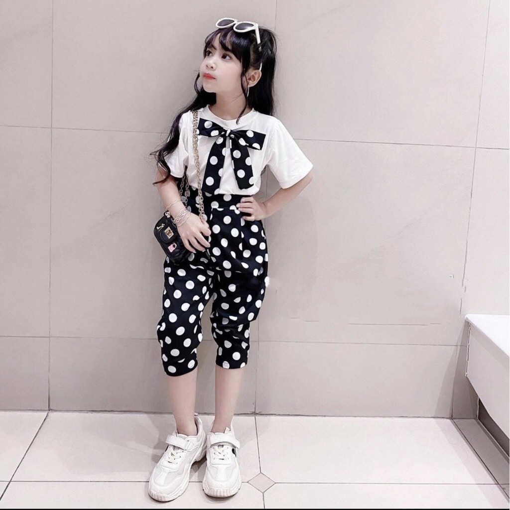 Set bộ quần áo trẻ em dành cho bé gái 18-45kg mẫu cổ nơ da beo. thiết kế đẹp, đường may kỹ. MA12.