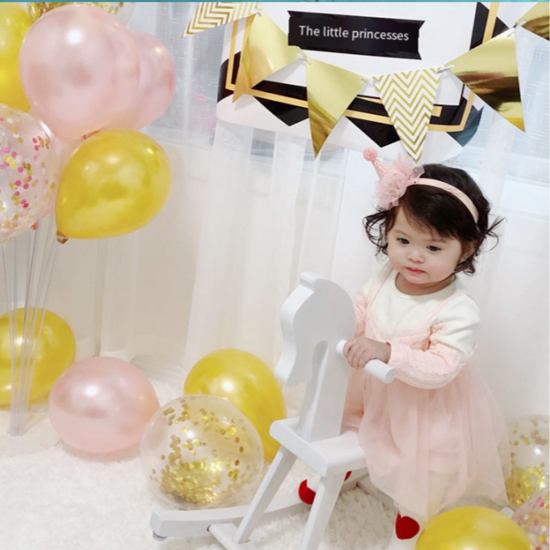 Bờm gắn mũ sinh nhật xinh xắn cho bé gái dự tiệc, sinh nhật