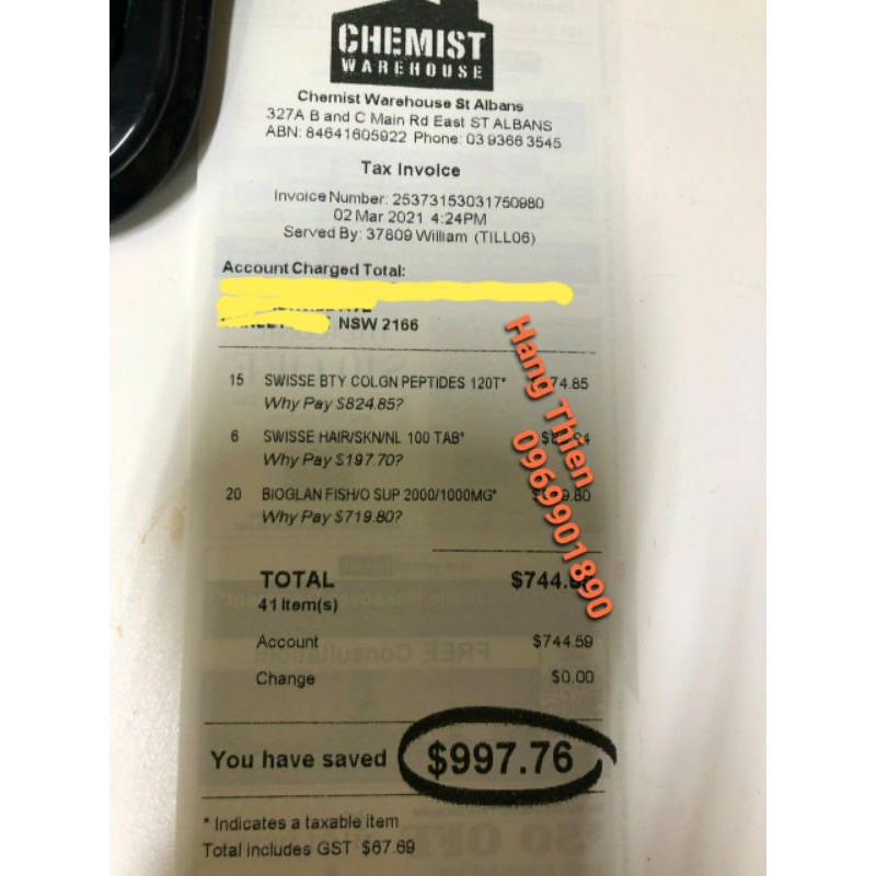 (Đủ bill) Viên uống đẹp da, móng, tóc Swisse Hair Skin Nails | BigBuy360 - bigbuy360.vn