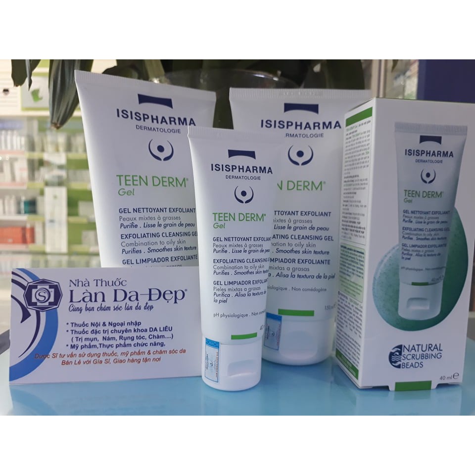 TEEN DERM GEL - Gel Rửa Mặt Da Thường Giảm Nhờn Ngừa Mụn (CHÍNH HÃNG Làn Da Đẹp)