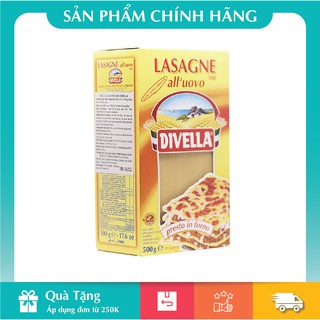 Mì lá divella lasagne số 108 – hộp vàng có trứng 500g