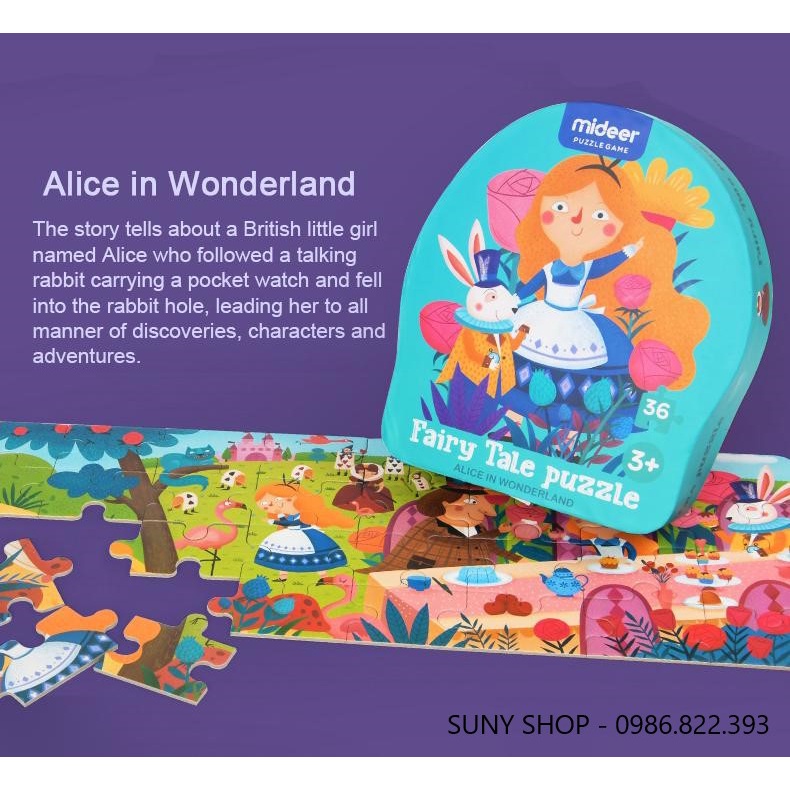 BỘ XẾP HÌNH FAIRY TALE PUZZLE - MIDEER-CHÍNH HÃNG