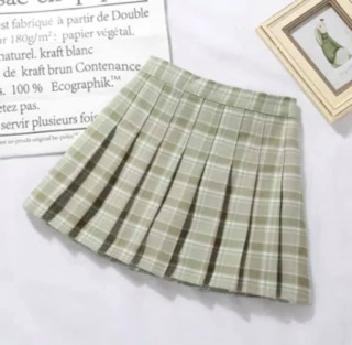 CHÂN VÁY XẾP LY CARO