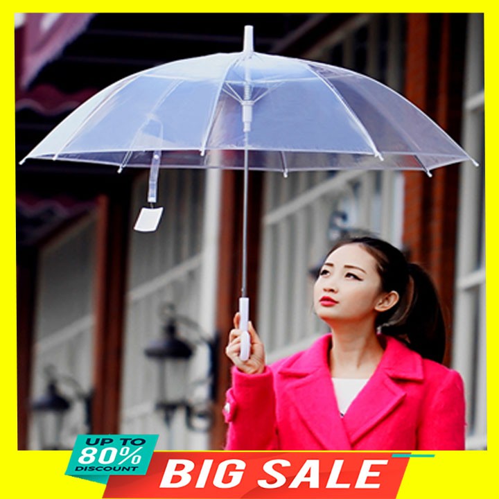 (Loại 1,đường kính ô 95cm, dài 70cm) Ô trong suốt Hàn Quốc che mưa, chụp ảnh sống ảo