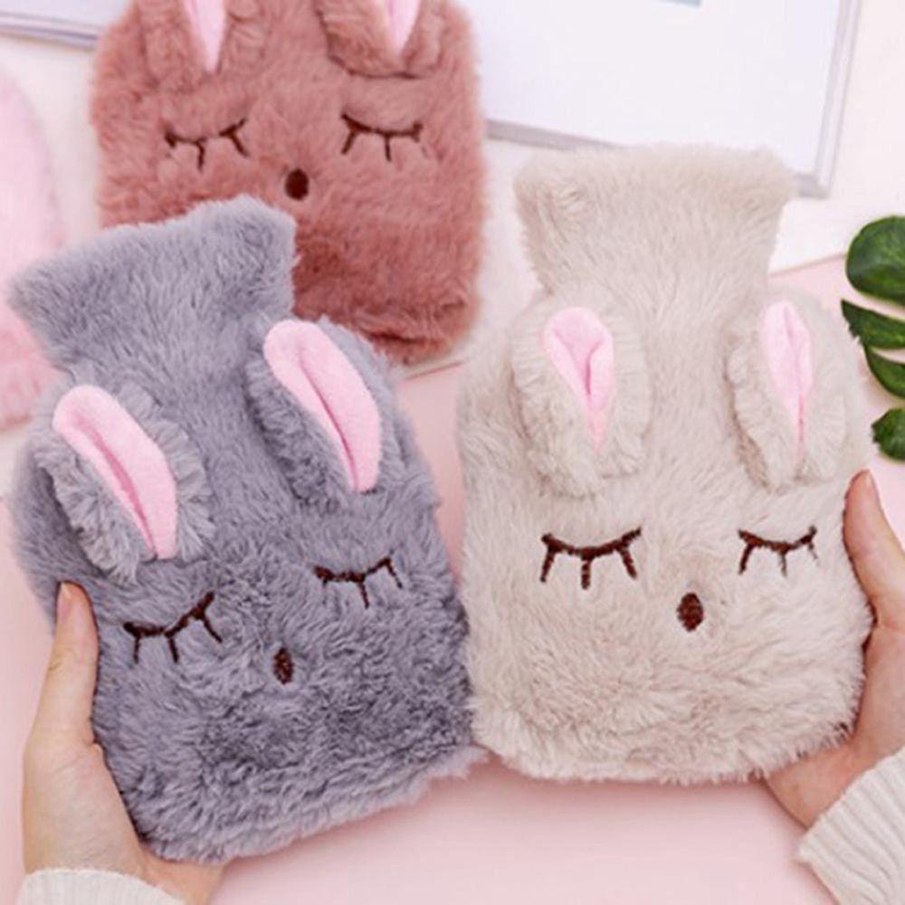 JARRED Túi Chườm Ấm Bụng Bằng Vải Lông Thỏ Hoạt Hình Dễ Thương