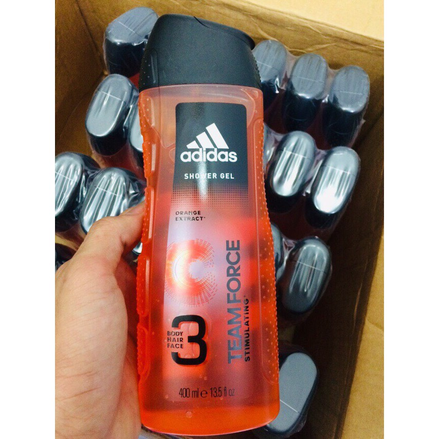 SỮA TẮM ADIDAS 3 IN 1 BODY HAIR FACE 400ML