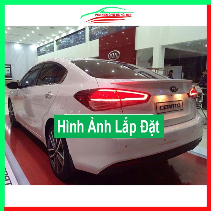 Đuôi gió sau xe liền cốp Kia K3, Cerato 2016-2018 hàng mộc chưa sơn