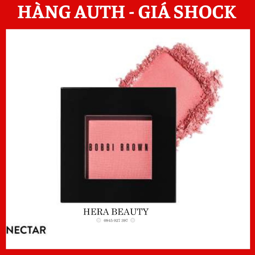 Tem hãng- Phấn Má Hồng Bobbi Brown Blush 3.7gr Màu Nectar11- CoralSugar 45- Clementine