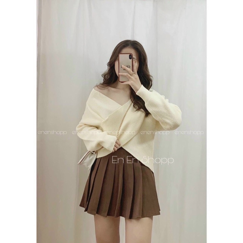 BÁN SỈ ÁO LEN TRỄ VAI CỔ TIM 5 MÀU CHO NỮ | BigBuy360 - bigbuy360.vn