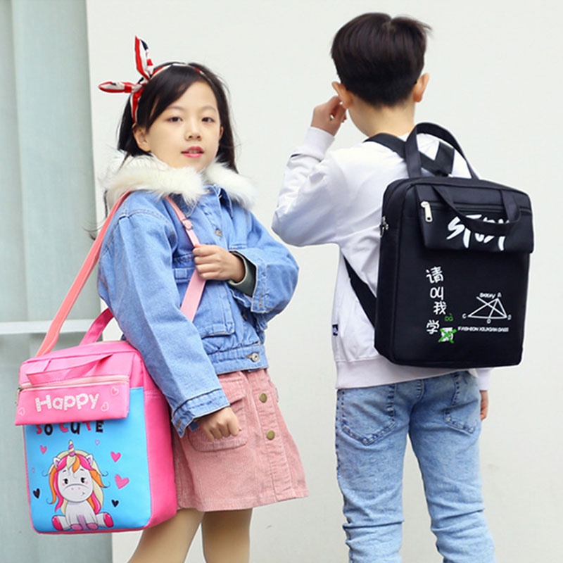 Túi xách tote YAZHOULONG nhiều màu sắc thời trang cho học sinh tiểu học