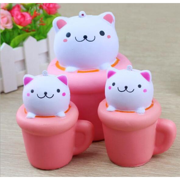 Đồ Chơi Squishy Hình Mèo Dễ Thương