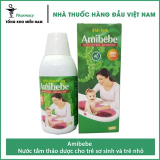 Amibebe - Nước tắm thảo dược cho trẻ sơ sinh và trẻ nhỏ - Chai 250ml – Tổng Kho MiềnNam