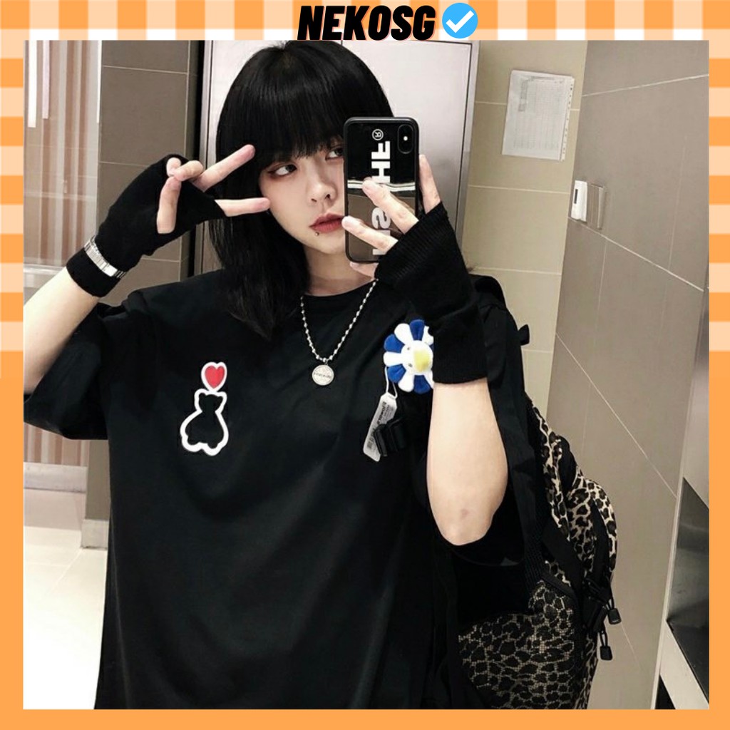Áo thun tay lỡ form rộng unisex Neko.sg ATL213