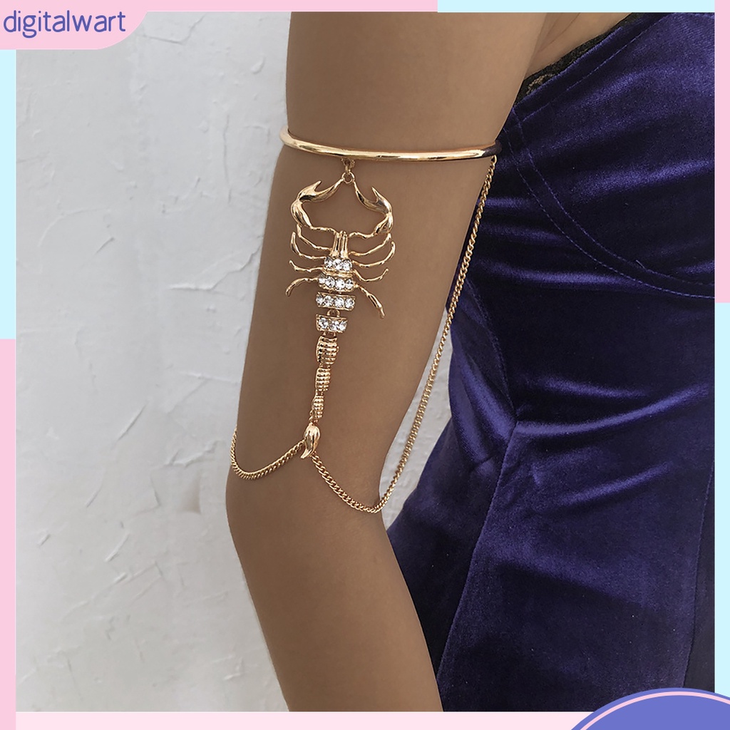 {digitalwart} Vòng Đeo Cánh Tay Dạng Trên Hình Bọ Cạp Gothic Lâu Trôi Sáng Lấp Lánh Dành Cho Câu Lạc Bộ Câu Lạc