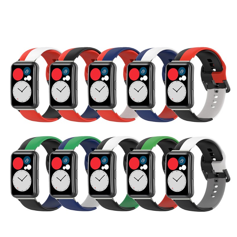 Dây Đeo Bằng Da Có Khóa Kim Loại Cho Đồng Hồ Huawei