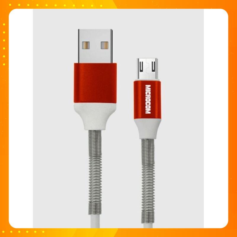 [ORDER 7-15] Cáp sạc Micro USB MICROCOM lò xo Niken NK6 chống đứt gãy