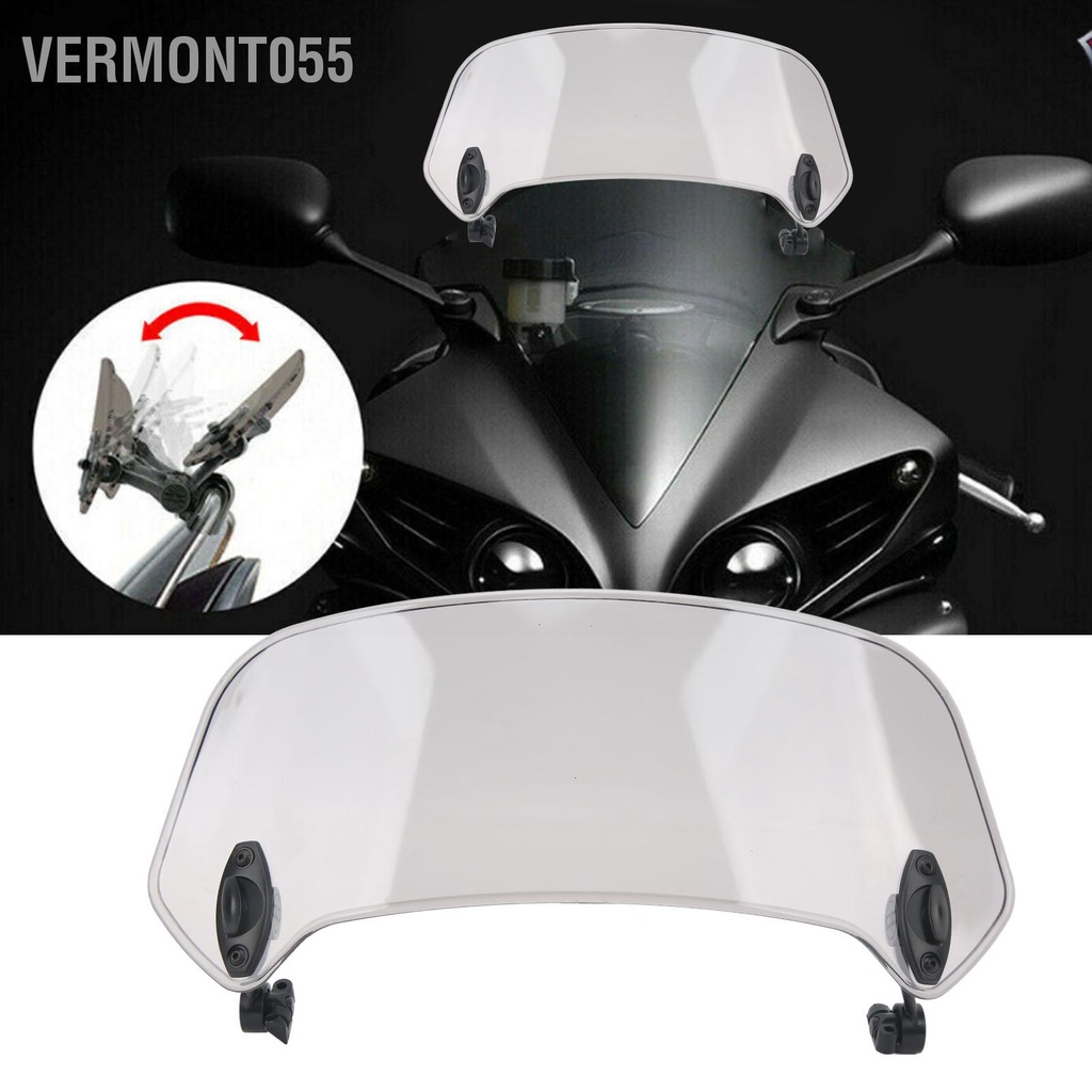 Có thể bán buôn Kính chắn gió xe máy có thể điều chỉnh clip trên kính Bộ làm lệch hướng đa năng cho Vermont055 Hàng giao ngay