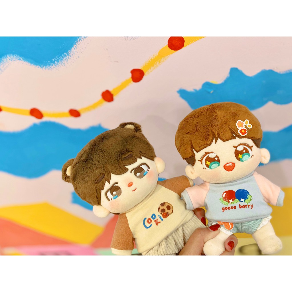 Áo sweater họa tiết xinh xắn cho bé doll 20cm