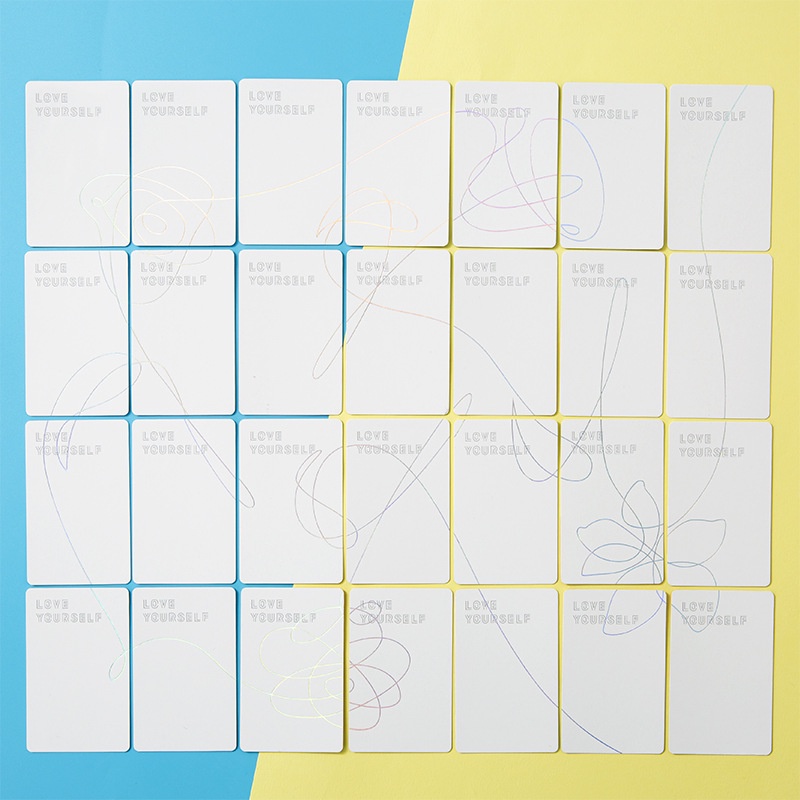 Thẻ Laser In Hình Nhóm Nhạc BTS Love Youself Her Photocard