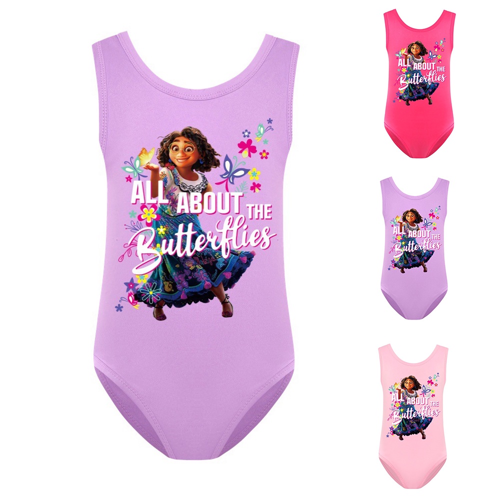 Bộ Đồ Bơi Một Mảnh In Hoạt Hình Dễ Thương Cho Bé Gái