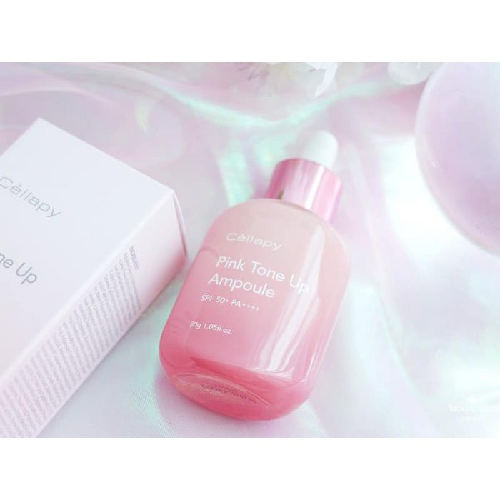 Tinh Chất Dưỡng Trắng Căng Bóng Serum Cellapy Pink Tone Up Ampoule SPF50+ PA++++