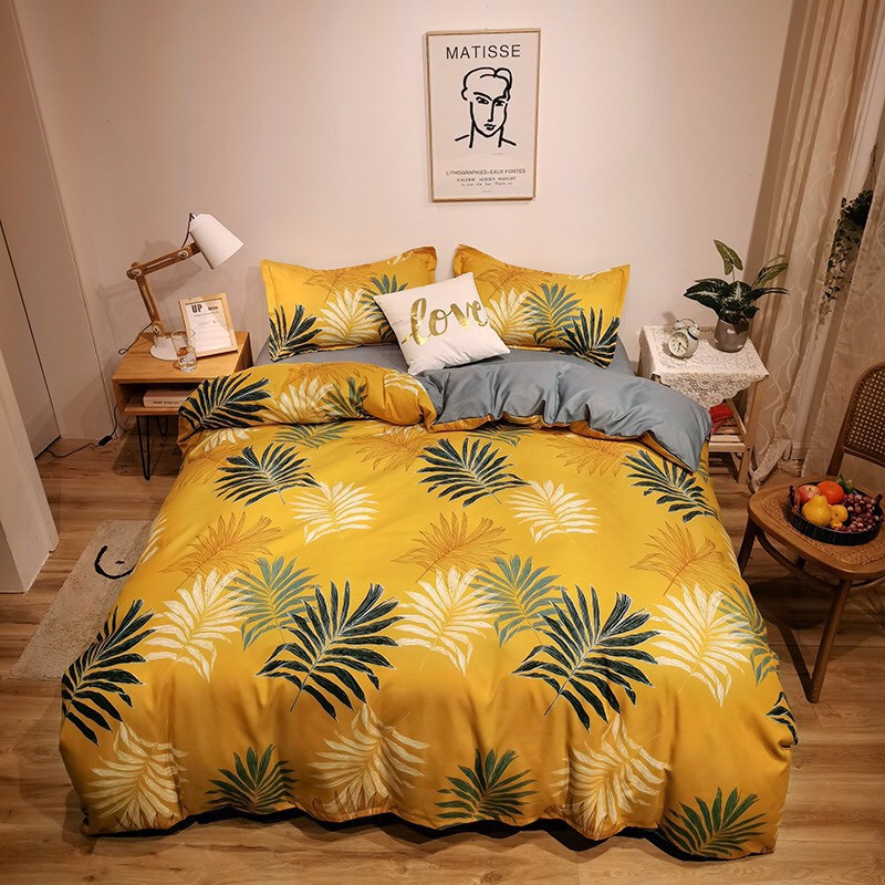 Bộ SET Gia Đình Gồm Ga Giường Và Vỏ Gối CHƯA GỒM CHĂN Cotton Korea ADU79 Nâng Niu Giấc Ngủ Cho Gia Đình