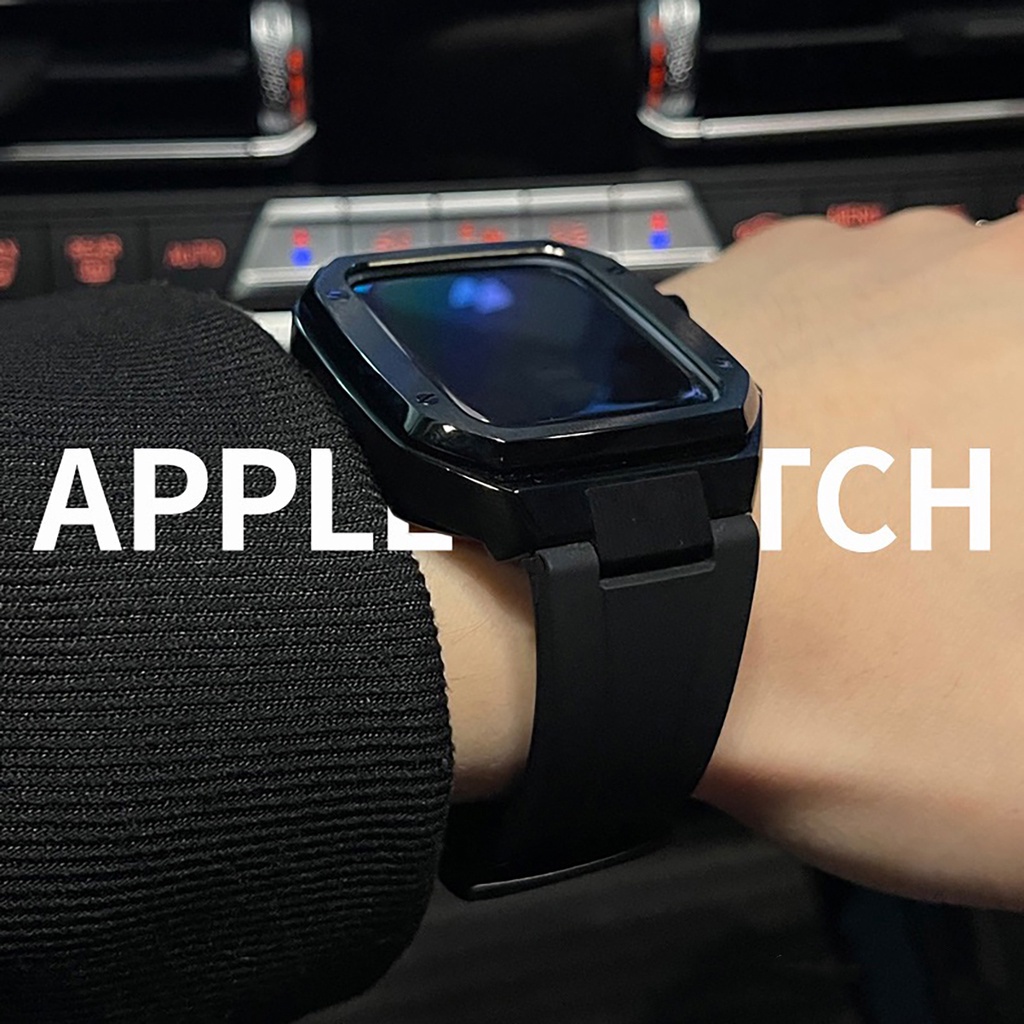 Phù Hợp Dây Đeo Bằng silicone Cho Đồng Hồ Thông Minh apple watch 7 6 se 5 4 44mm 45mm