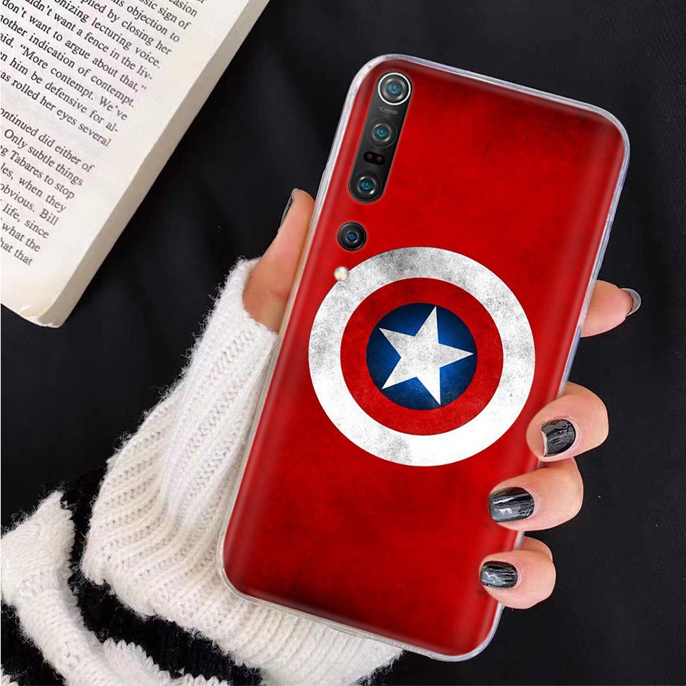 Trong Suốt Ốp Lưng Điện Thoại Nhựa Mềm Iphone 8 7 6 6s 5 5s Se 5c 4s 4 Hình Siêu Anh Hùng Marvel Avengers