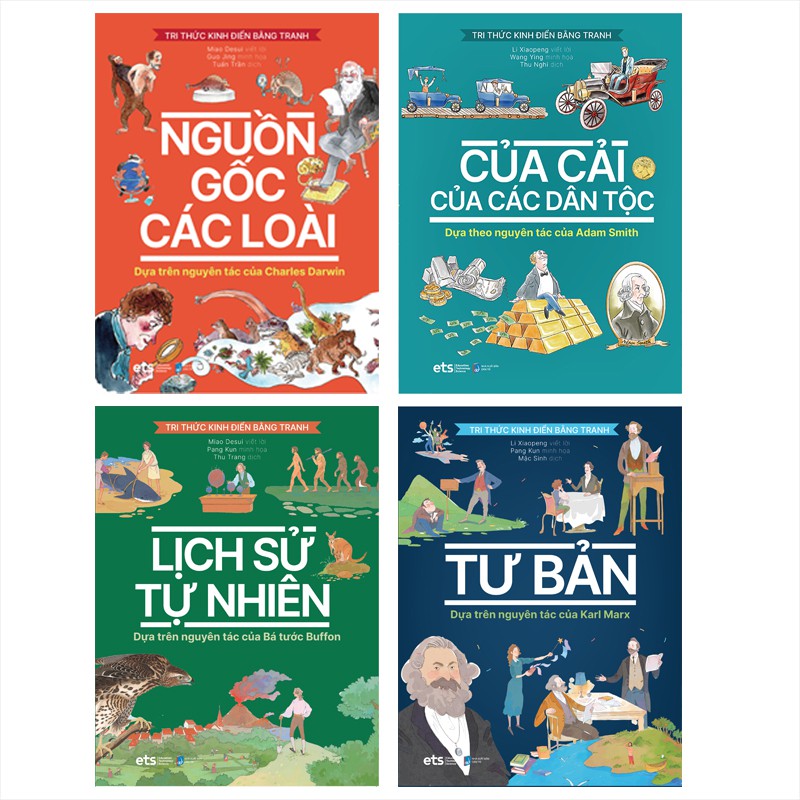 Sách - ( Combo 4 cuốn ) - Tri thức Kinh Điển Bằng Tranh