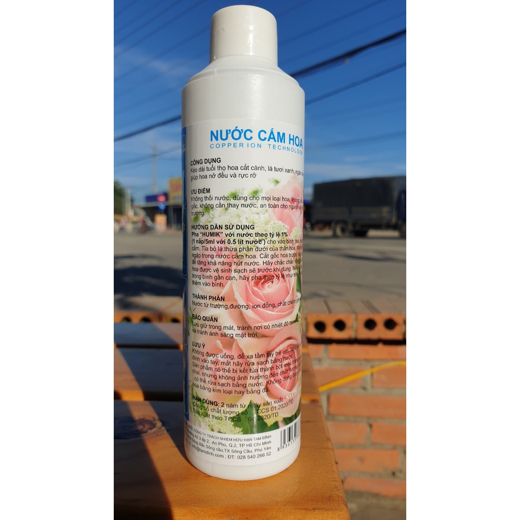 NƯỚC CẮM HOA HUMIK CHAI 250ML MẪU MỚI