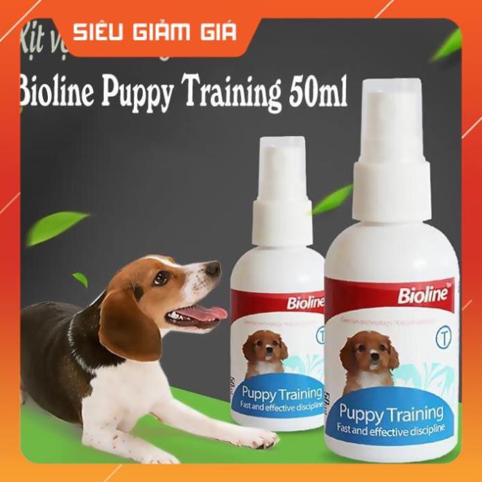 [GIẢM GIÁ] Lọ xịt hướng dẫn chó đi vệ sinh đúng chỗ Bioline - Dạy chó mèo đi vệ sinh - petshop số 01