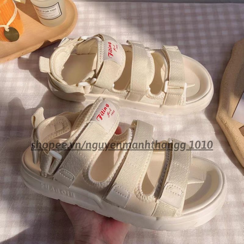 Sandal nữ Hoa Cúc Fiting 3 Quai Hậu Học Sinh Nữ Giá Rẻ