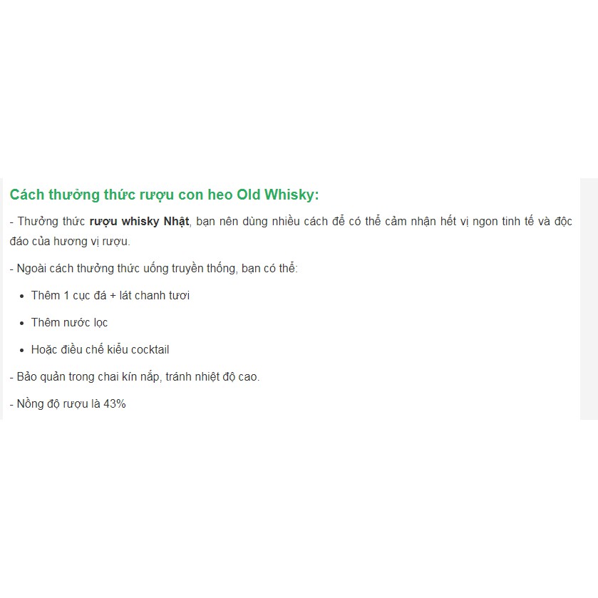 Hộp quà tặng SUNTORY OLD WHISKY HEO RỪNG JAPAN 700ML | BigBuy360 - bigbuy360.vn