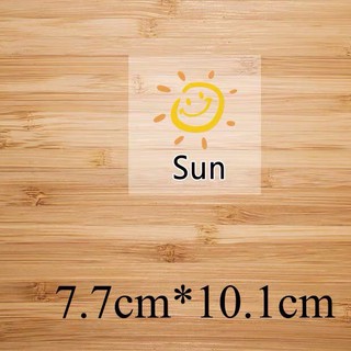 Hình ủi lên áo - mẫu mặt trời "Sun''