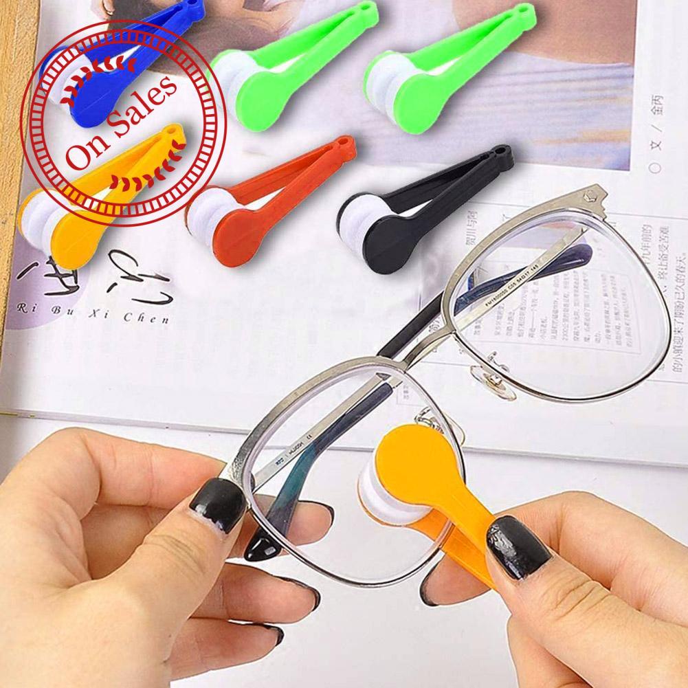 Dụng cụ lau mắt kính S2E9 có tay cầm nhựa mini nhiều màu tùy chọn