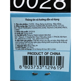 [LOCK&LOCK]KHAY ĐỰNG XÀ PHÒNG MÀU TRẮNG - P-0705