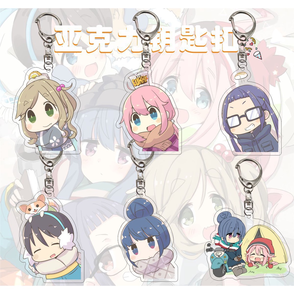 Yuru Camp Have a good day! Móc Khóa Hình Nhân Vật Hoạt Hình Anime Đáng Yêu