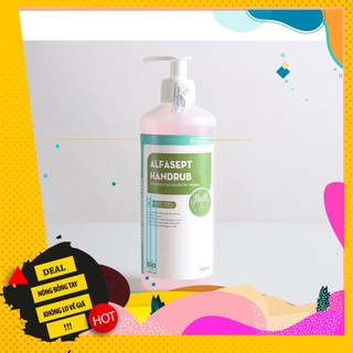 Nước rửa tay sát khuẩn gia đình Alfasept Handrub 500ml- Tinh chất Nha Đam