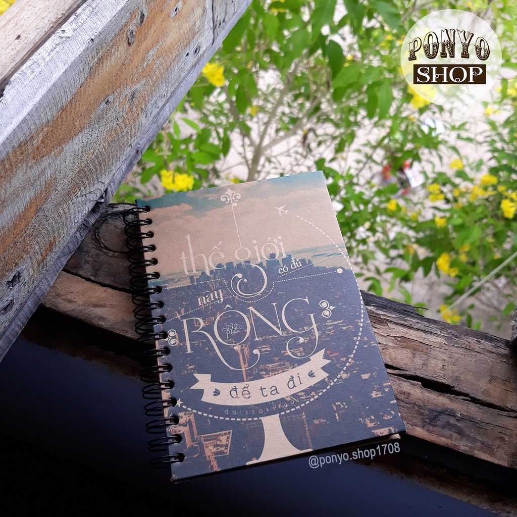 [CÓ SẴN] Sổ tay Handmade Vintage (Loại mini notebook khổ A6)