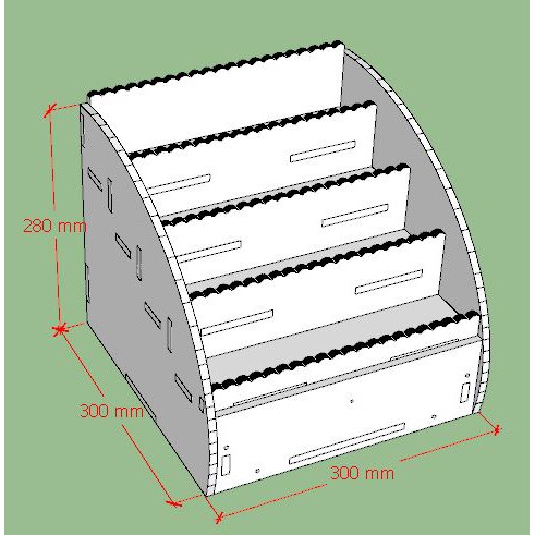 Kệ đựng Sơn Nail có ngăn kéo