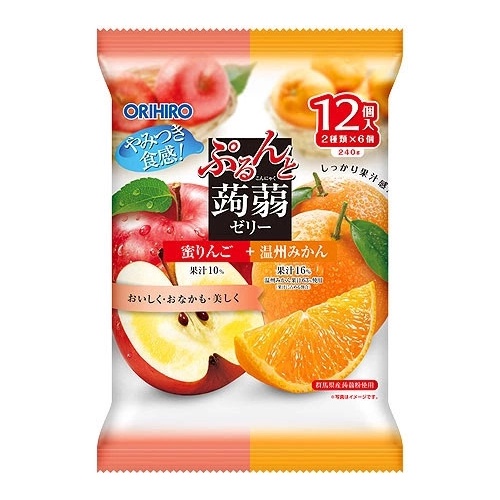 Thạch Trái Cây Mix Vị Orihiro 20g x 12 cái