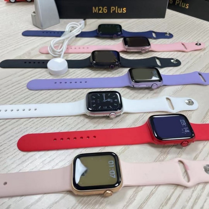 Đồng hồ thông minh M26 Plus Smartwatch Series 6 Nghe gọi cho điện thoại Iphone Android - Bảo hành 1 năm