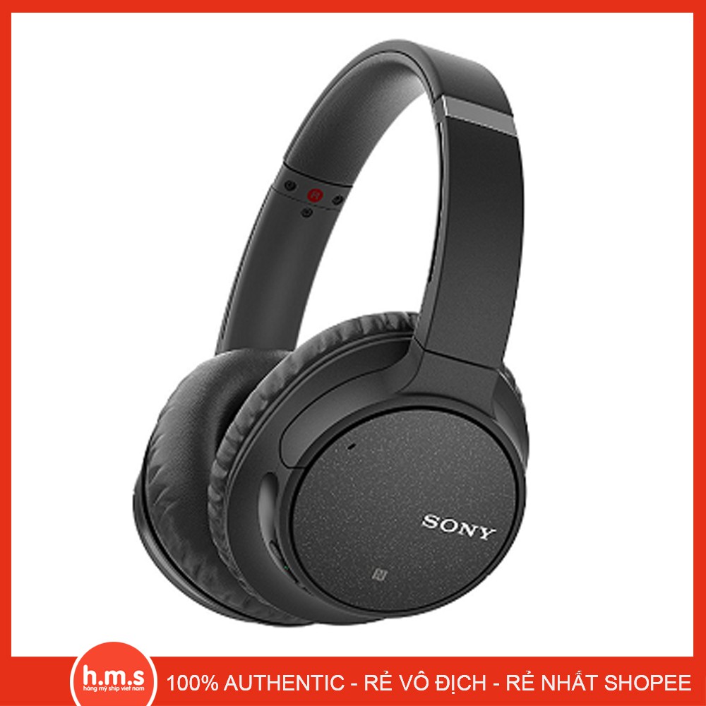 Sony - Tai nghe nhét tai chống ồn không dây WH-CH700N - Đen | Hàng Chính Hãng