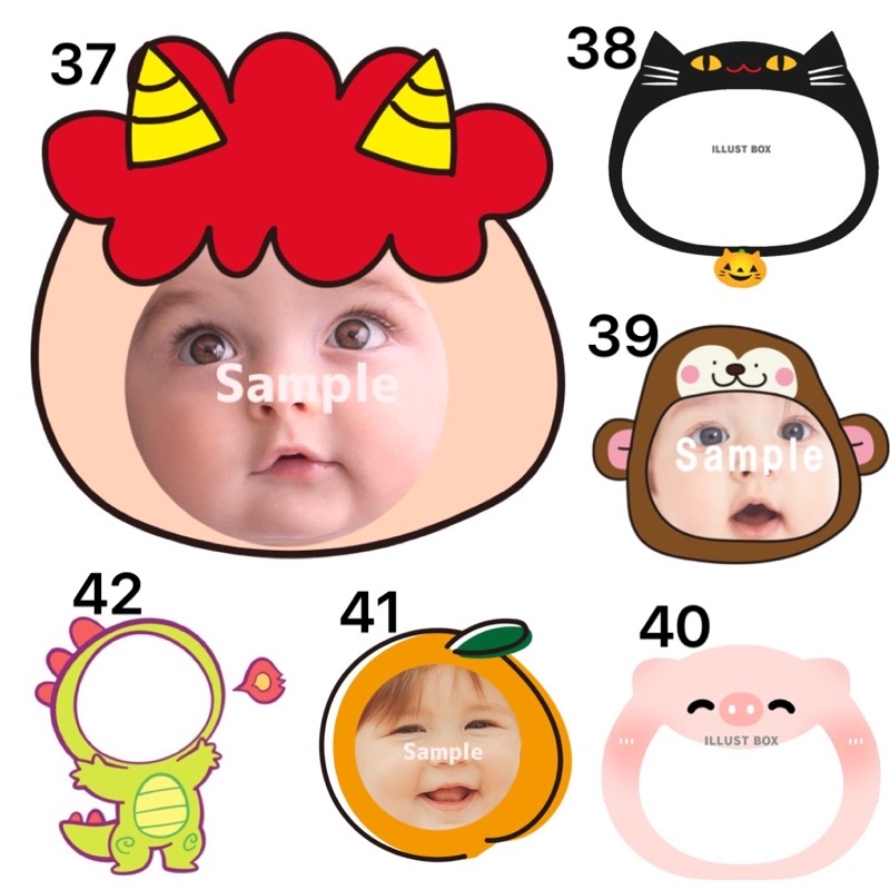 Sticker ghép mặt chibi in theo yêu cầu size 6-10cm / hình dán cute in theo yêu cầu