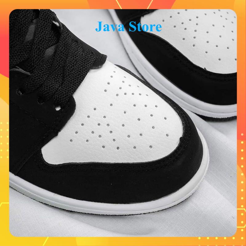 Giày Sneaker 𝐉𝐨𝐫𝐝𝐚𝐧 low Panda Cổ Thấp Màu Đen Trắng, Jodan Black White Kiểu Dáng The Nam Nữ Full Box Bill